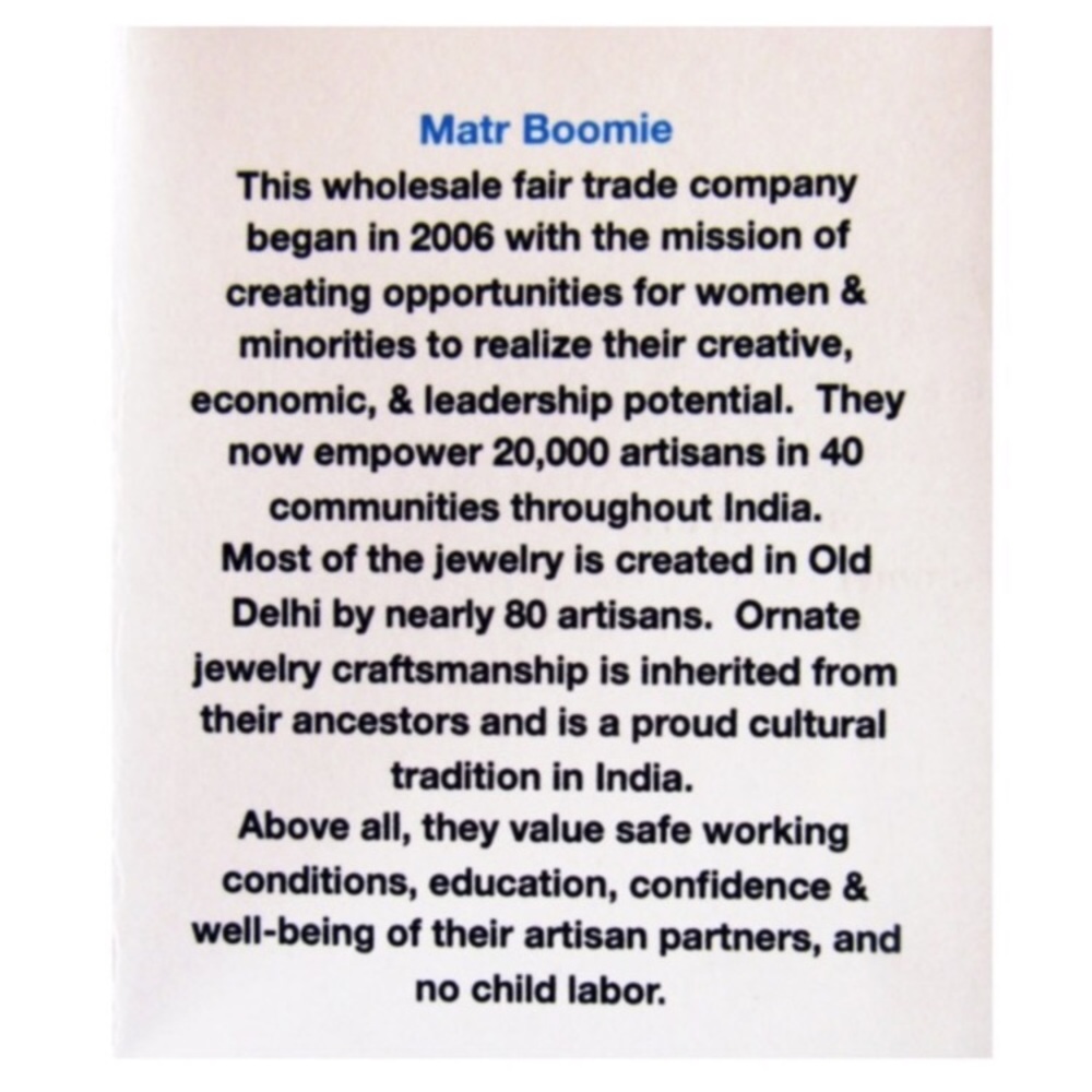 🆕 Matr Boomie Earth & Fire Chevron Necklace - Picture 2 of 2